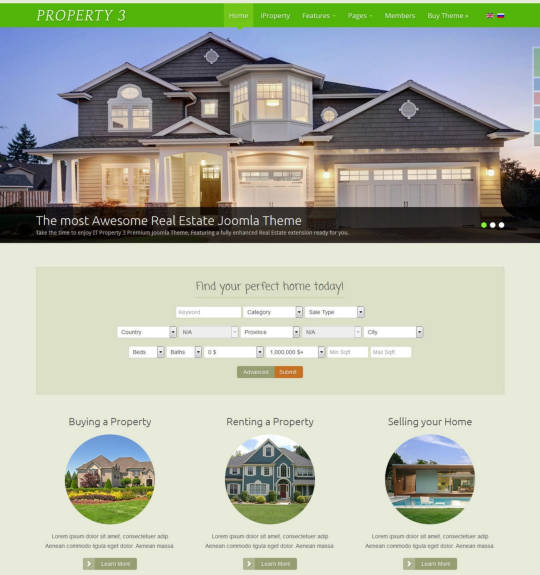 IT Property 3 - шаблон для сайтов сферы недвижимости