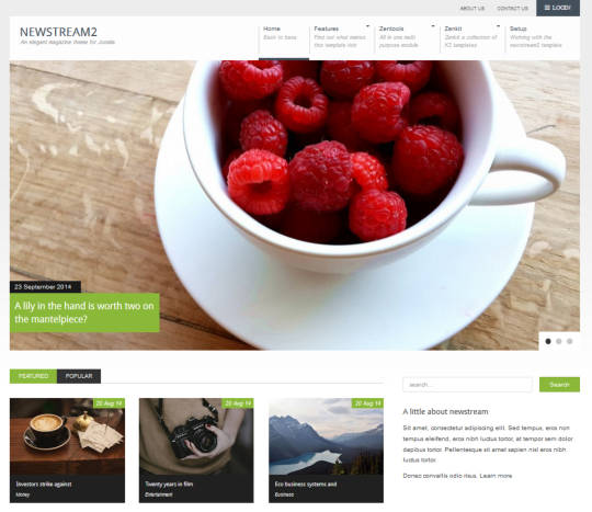Шаблон JB Newstream 2 для новостных порталов