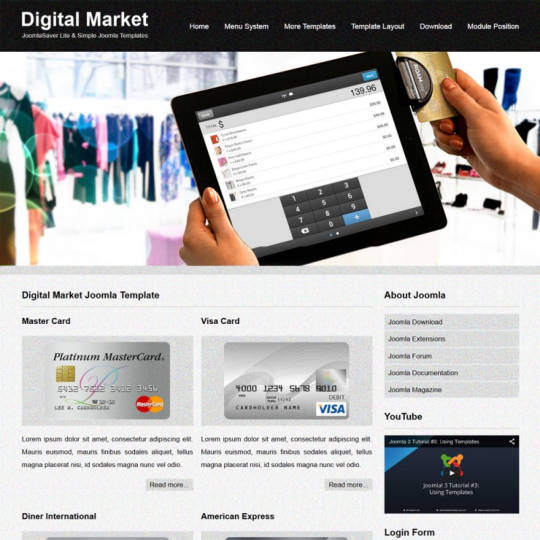 Шаблон JSR Digital Market для интернет-магазина на Joomla
