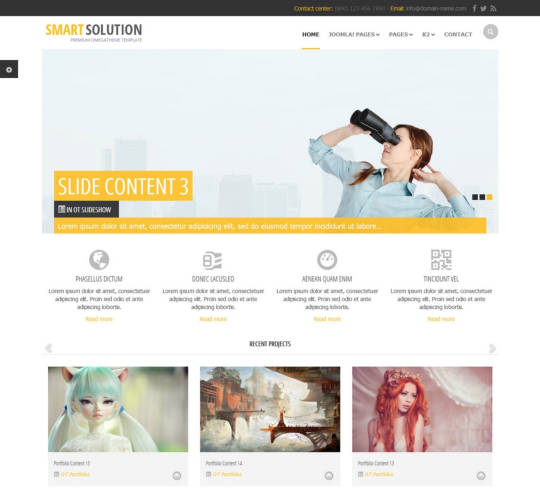 OT SmartSolutions - яркий бизнес-шаблон Joomla
