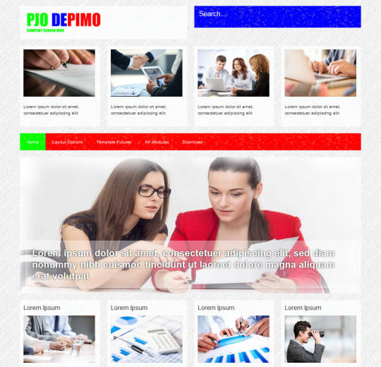 Pjo Depimo - интересный бизнес-шаблон Joomla 3