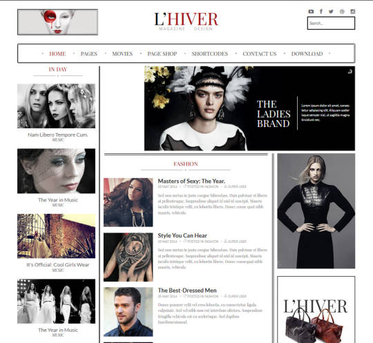 ST Lhiver - стильный шаблон Joomla портального типа