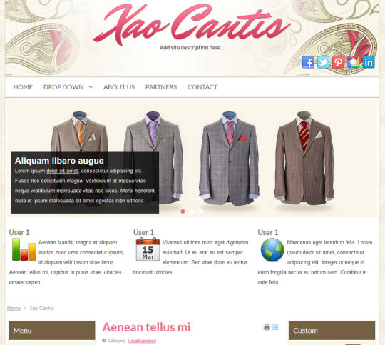 Яркий шаблон Joomla Xao Cantis